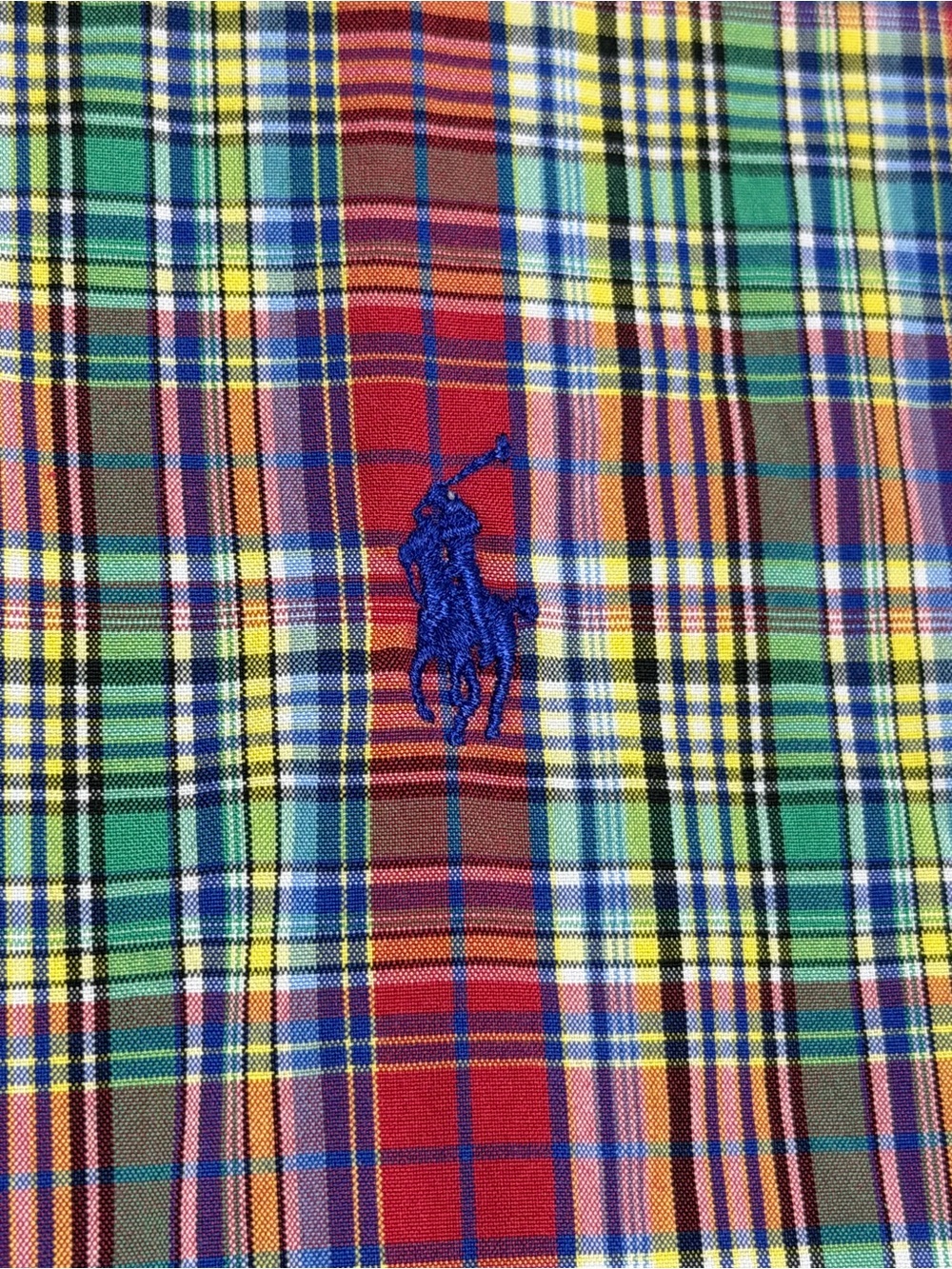 Vintage Y2K Polo Ralph Lauren Men XL Colorful Plaid Shirt